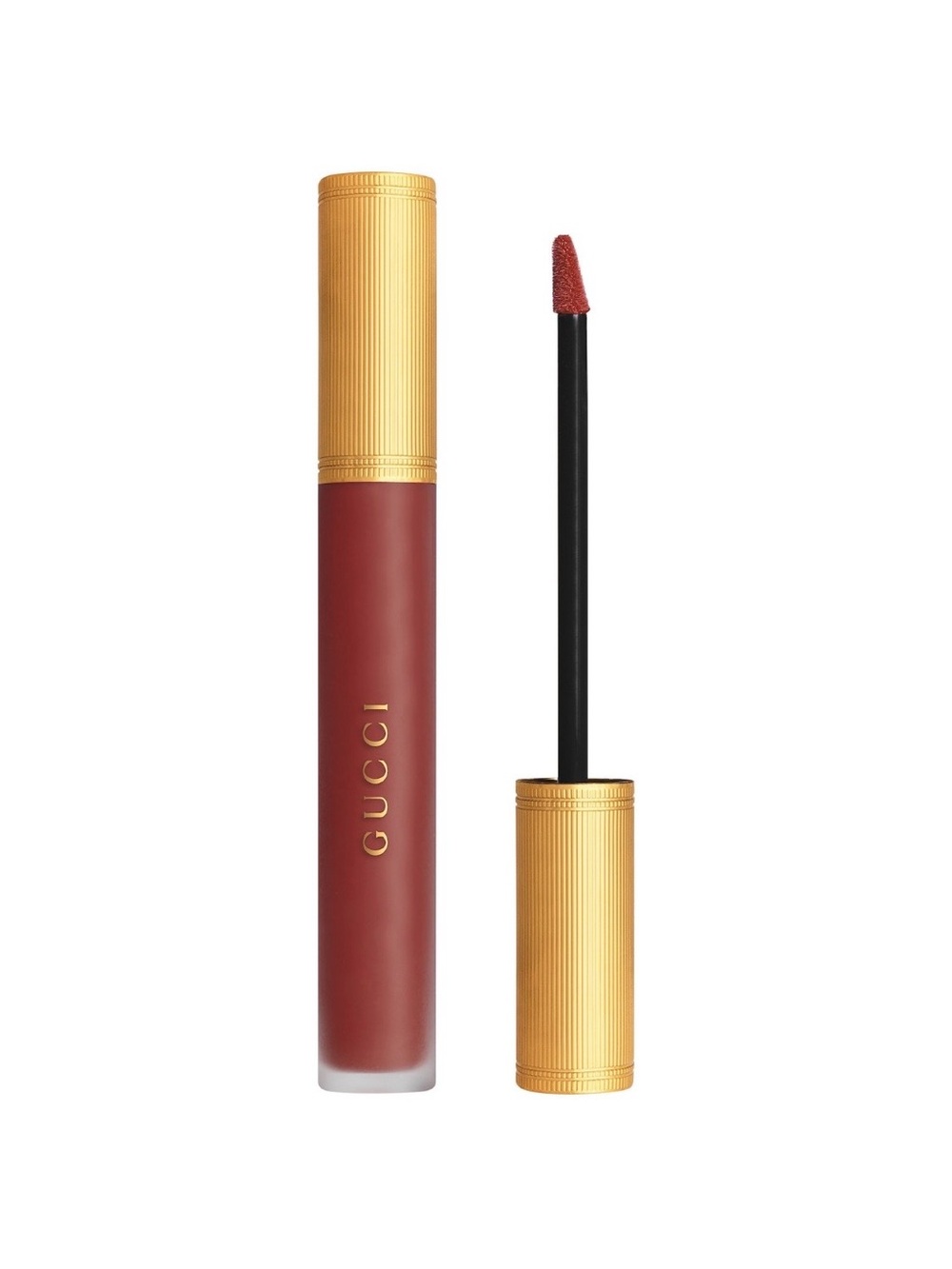 Gucci Liquid Matte Lip Colour in shade 521 Nellie Cherry